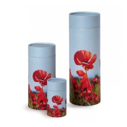 Kleine Bio Eco Urn of As-strooikoker Klaproos (0.38 liter)