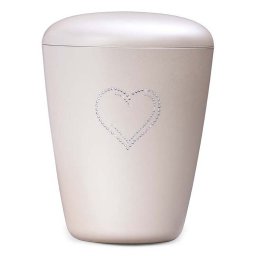 Biologisch Afbreekbare Eco Urn Swarovski Kristal Pearl (5.2 liter)