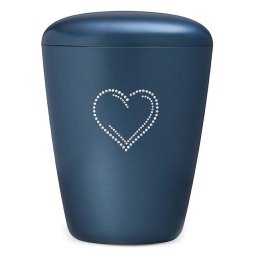Biologisch Afbreekbare Eco Urn Swarovski Kristal Blue (5.2 liter)