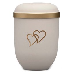 Biologisch Afbreekbare Eco Urn Wit - Harten (4.5 liter)