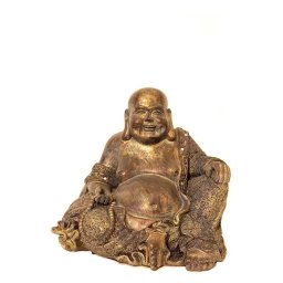 Happy Boeddha Urn Goudbruin Middelgroot (ca. 1.5 liter)