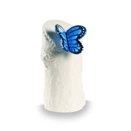 Kunsthars Mini Urn Blauwe Vlinder (0.15 liter)