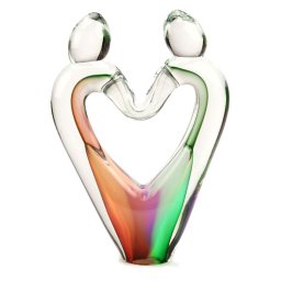 Kristalglazen 3D Love-Hart Urn Multicolour (0.16 liter)