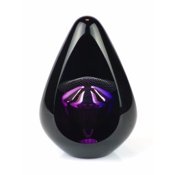 Kristalglazen 3D Diamond Black Traan Urn Paars (0.1 liter)