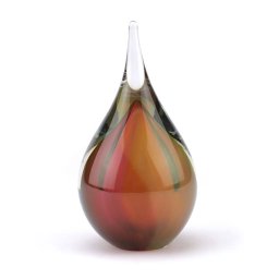 Kristalglazen 3D Mini Traan Urn Rozegoud (0.05 liter)