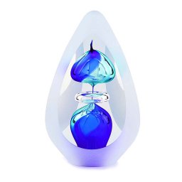 Kristalglazen 3D Traan Urn Orion Blue Big (0.2 liter)