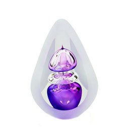 Kristalglazen 3D Traan Urn Orion purple Small (0.07 liter)