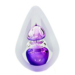 Kristalglazen 3D Traan Urn Orion purple Big (0.2 liter)