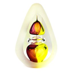 Kristalglazen 3D Traan Urn Orion Golden Brown Big (0.2 l.)