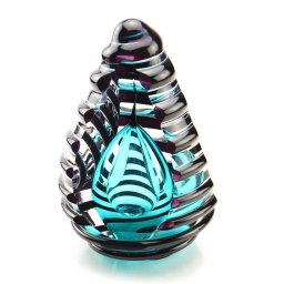 Kristalglazen 3D Eternal Blue Traan Urn (0.06 liter)