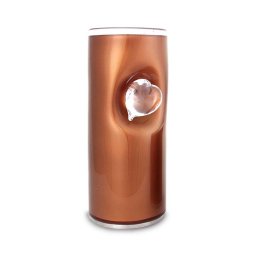 Middelgrote Kristalglazen Cilinder Urn Bruin (1 liter)