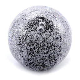 Kristalglazen Mini Bol Urn Stardust Bulb Zwart (0.08 liter)