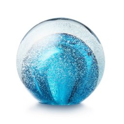 Kristalglazen Mini Bol Urn Stardust Bulb Tiffany Blue (0.08 liter)