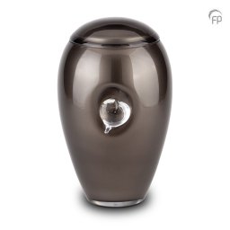 Grote Boheems Kristalglazen Urn Zwart (3.8 liter)