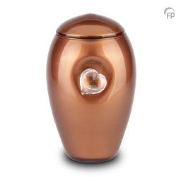 Grote Boheems Kristalglazen Urn Bruin (3.8 liter)