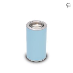 Urn met Waxinelichtje Blauw - Matzilver Sieranden (0.4 liter)
