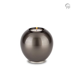 Urn met Waxinelichtje Zwart (0.5 liter)