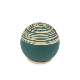 Mini Keramische Bol Urn Petrol Slib (0.25 liter)