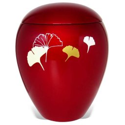 Ovale Resin Urn Ginkgo Bladeren (4 liter)