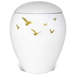 Ovale Resin Urn Vogels (4 liter)
