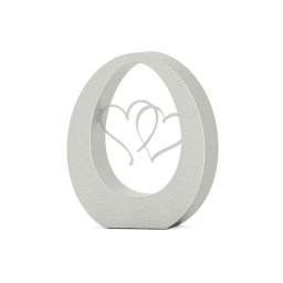 RVS Oval Hearts Duo Urn (7 liter)
