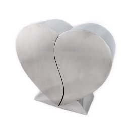 RVS Two Hearts Together Urn (2 x 2.8 liter, Duo Urn)