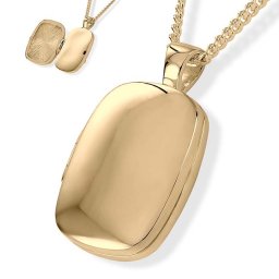 Gouden Medaillon voor Foto en As inclusief Collier