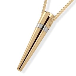 Gouden Ashanger Kegel inclusief Collier