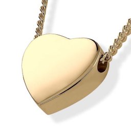 Gouden Ashanger Hart inclusief Collier