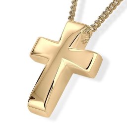 Gouden Ashanger Kruis inclusief Collier