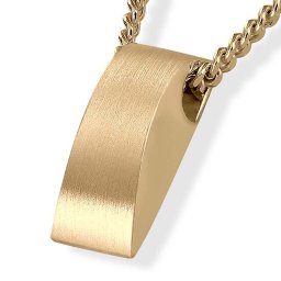 Gouden Rechthoekige Ashanger inclusief Collier