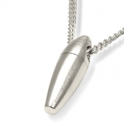 Zilveren Ovaal Buisvormig Assieraad inclusief Collier