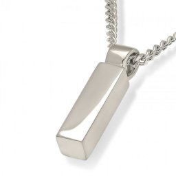 Zilveren Vierkant Buisvormig Assieraad inclusief Collier