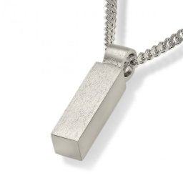 Zilveren Vierkant Buisvormig Assieraad inclusief Collier