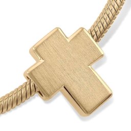 Strak Design Gouden Memorial Asbead Kruis