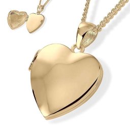 Goud Hartmedaillon voor Foto en As