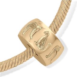 Strak Gouden Design Pet Memorial Bead Katjes