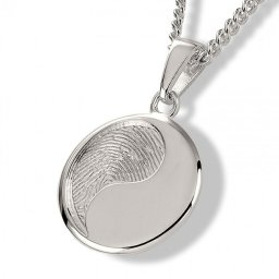Yin Yang Vingerafdruk Sieraad Zilver