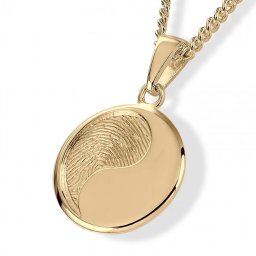 Yin Yang Vingerafdruk Sieraad Goud