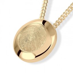 Gouden Ronde Vingerafdruk Ashanger