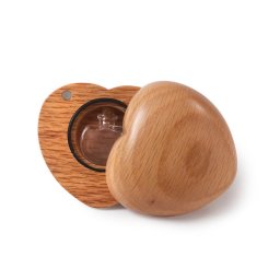 Eikenhouten XS Hart Dieren Urn (0.015 liter)