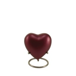Grecian Magenta Hart Dierenurn, inclusief Standaard (0.1 liter)
