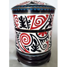 Grote Cloisonne Dieren Urn Native Art (5 liter)