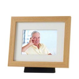 Medium Urn met Eikenhouten Fotolijst (1.1 liter)