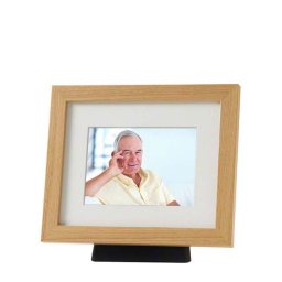Kleine Urn met Eikenhouten Fotolijst (0.6 liter)