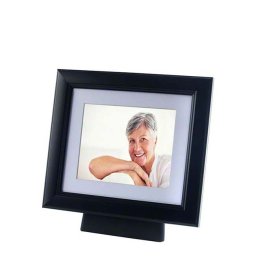 Kleine Urn met Zwarthouten Fotolijst (0.6 liter)