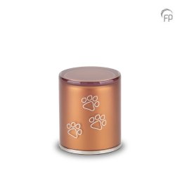 Kleine Kristalglazen Cilinder Dieren Urn Brown (0.5 liter)