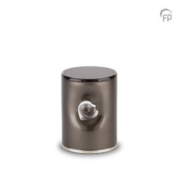 Kleine Kristalglazen Cilinder Dieren Urn Black (0.5 liter)