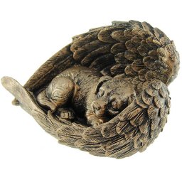 Honden Urn of Honden Asbeeld, Hond met Engel Vleugels (0.7 liter)