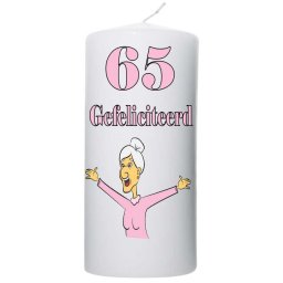 Verjaardagskaars 65 jaar voor dame
